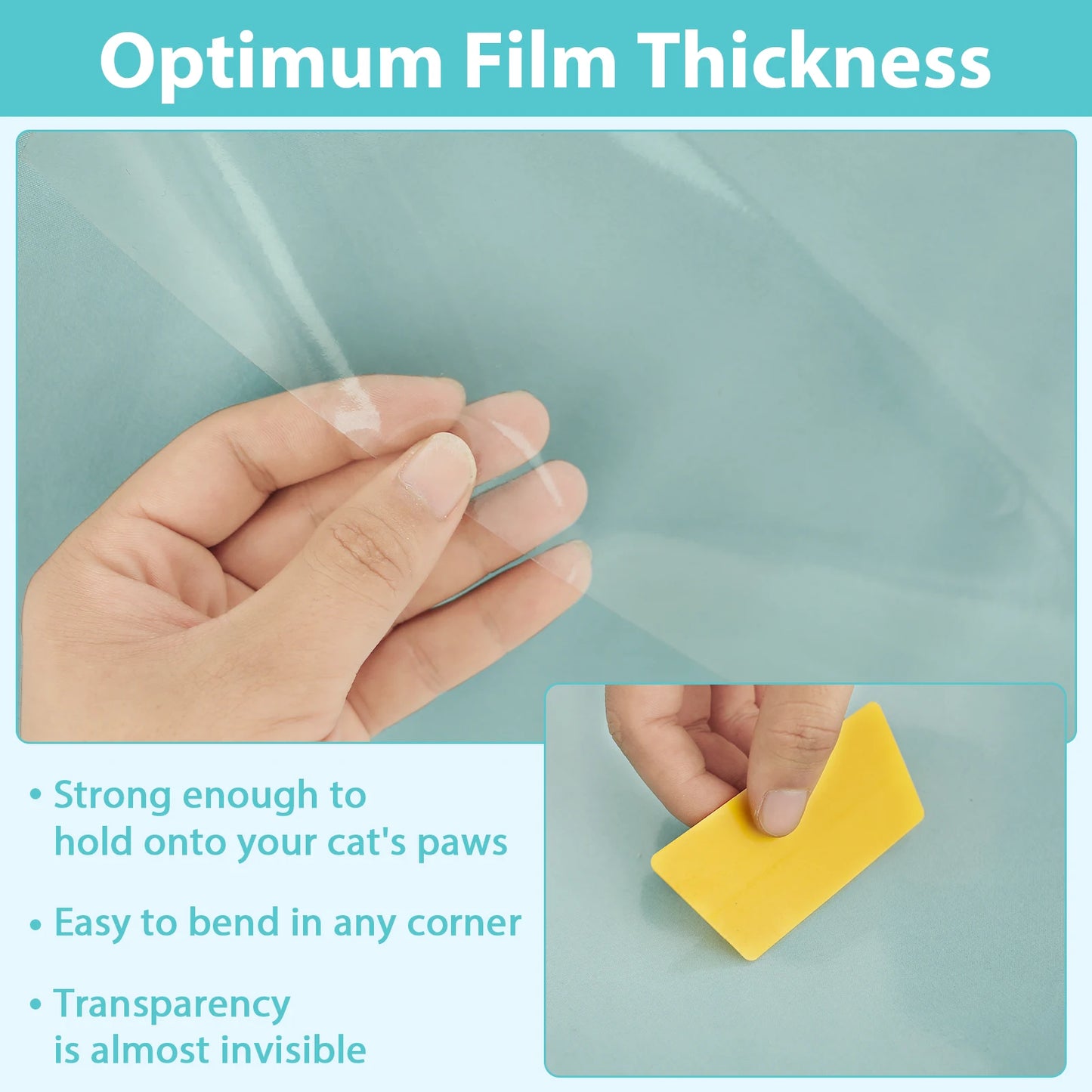 10/24Pcs Cat Anti Scratch Tape Transparent PVC Furniture Protector Self-Adhesive Peelable Cat Training Protectors Tape