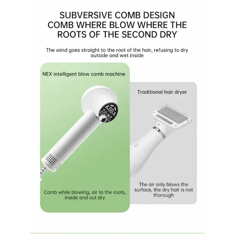 Cat Grooming Hairdressing Blow & Comb Silent No Harm Pet Cleaning Smart Pet Hair Dryer Supplies Negative Ion Pet Product