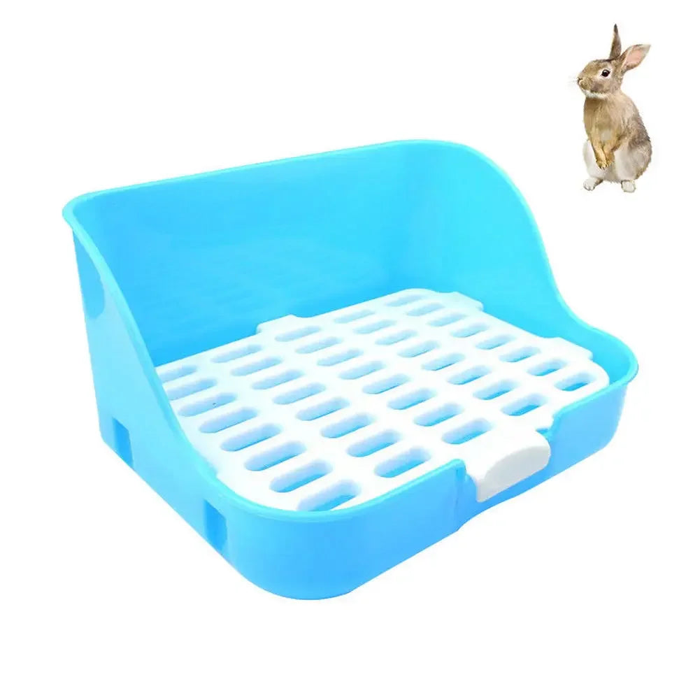 Hamster Guinea Pig Toilet Tray Box Durable Indoor Pet Puppy Rabbit Potty Training Toilet Doggy Training Potty with wall