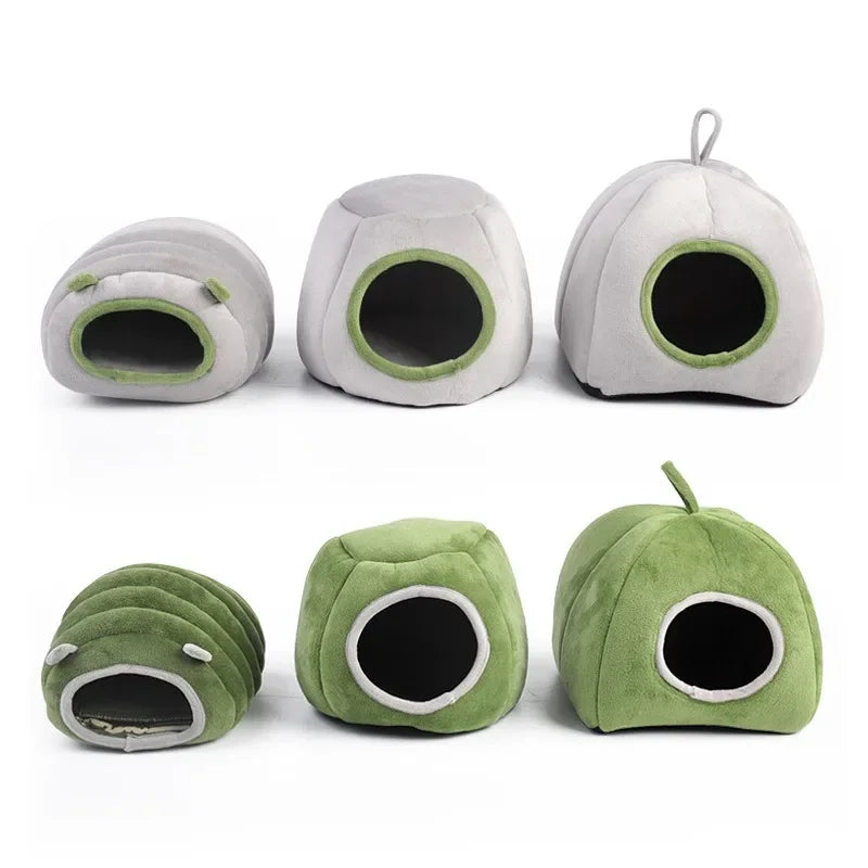 Guinea Pig house Hamster Hideout Large Cave Cotton House Small Animal Nest Winter Warm Pet Bed For Rodent/Guinea Pig/Rat