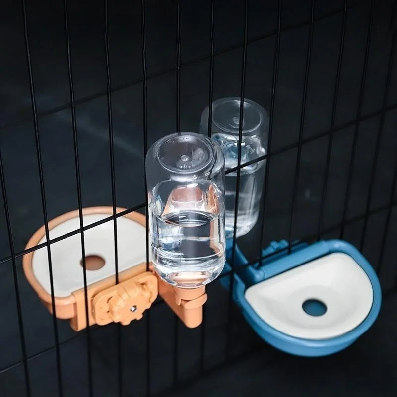 Automatic Pet Bowls Cat Cage Hanging Water Bottle Dispenser Bowl For Puppy Cats Rabbit Dog Feeding Product Pet Supplies